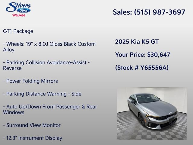 Used 2025 Kia K5 GT w/ GT1 Package FWD image 16