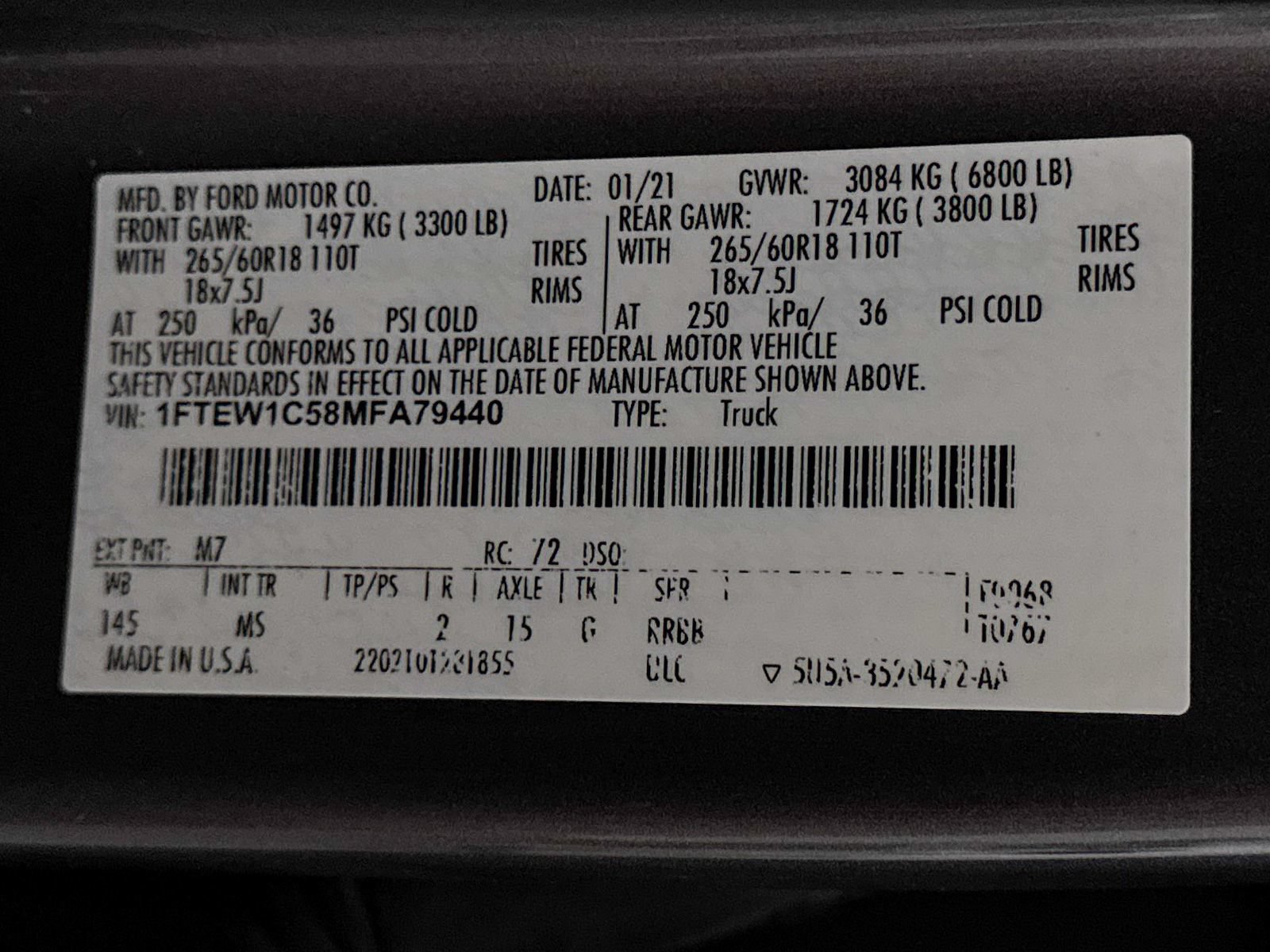 Used 2021 Ford F150 XLT w/ Equipment Group 302A High RWD image 31