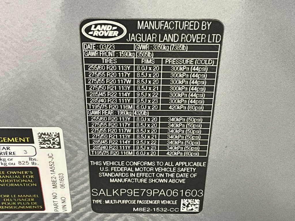 Certified 2023 Land Rover Range Rover SE image 30