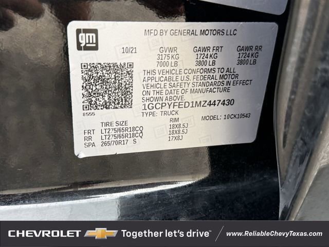 Used 2021 Chevrolet Silverado 1500 LT Trail Boss AWD/4WD image 36