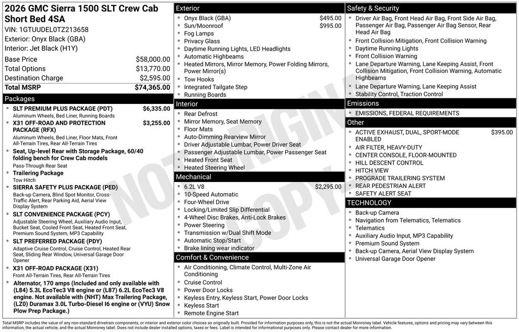 New 2026 GMC Sierra 1500 SLT w/ SLT Premium Plus Package image 28