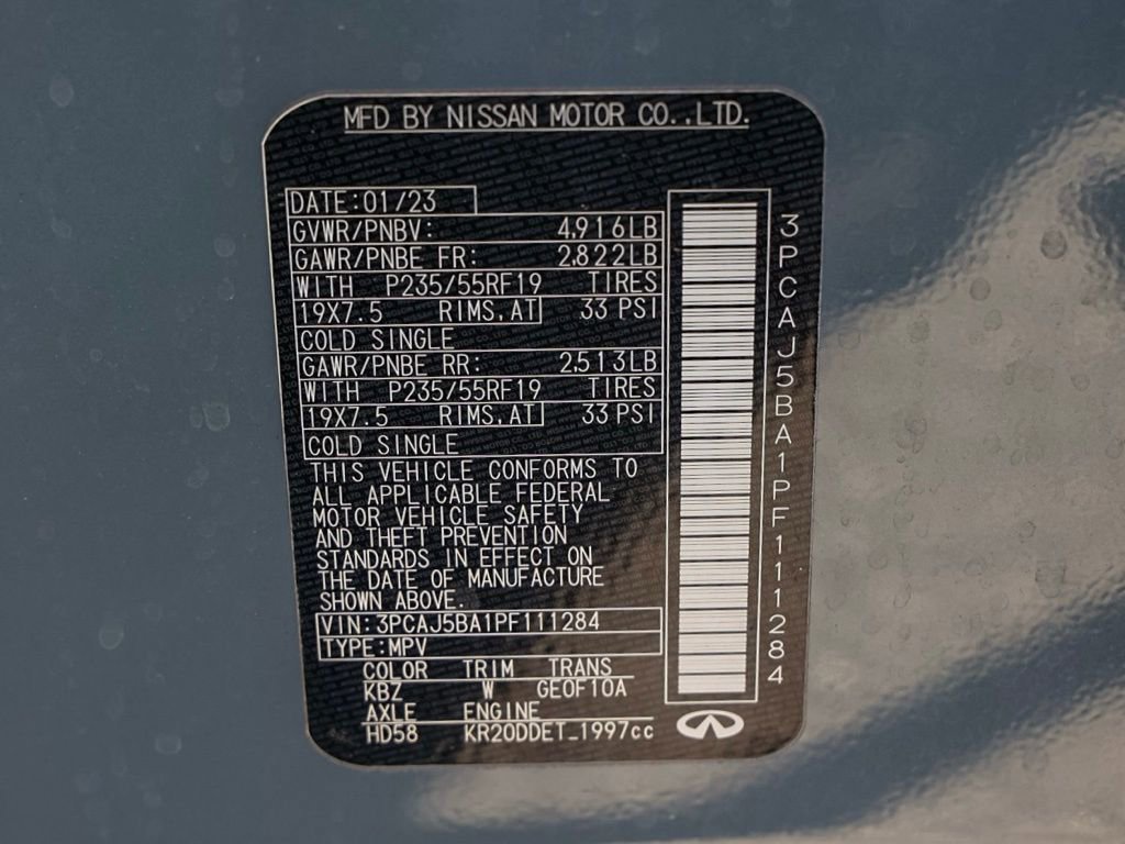 Used 2023 INFINITI QX50 Luxe image 33