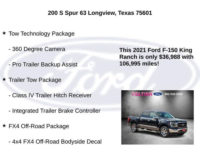 Used 2021 Ford F150 King Ranch w/ Equipment Group 601A High image 5