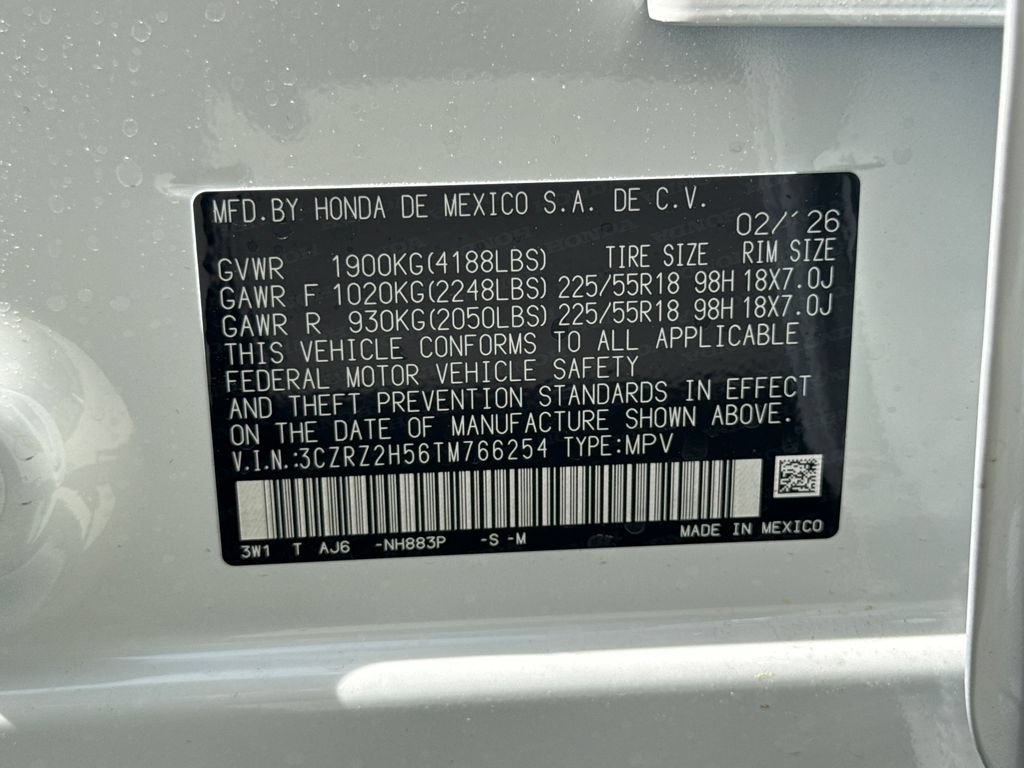 Certified 2026 Honda HR-V Sport image 38