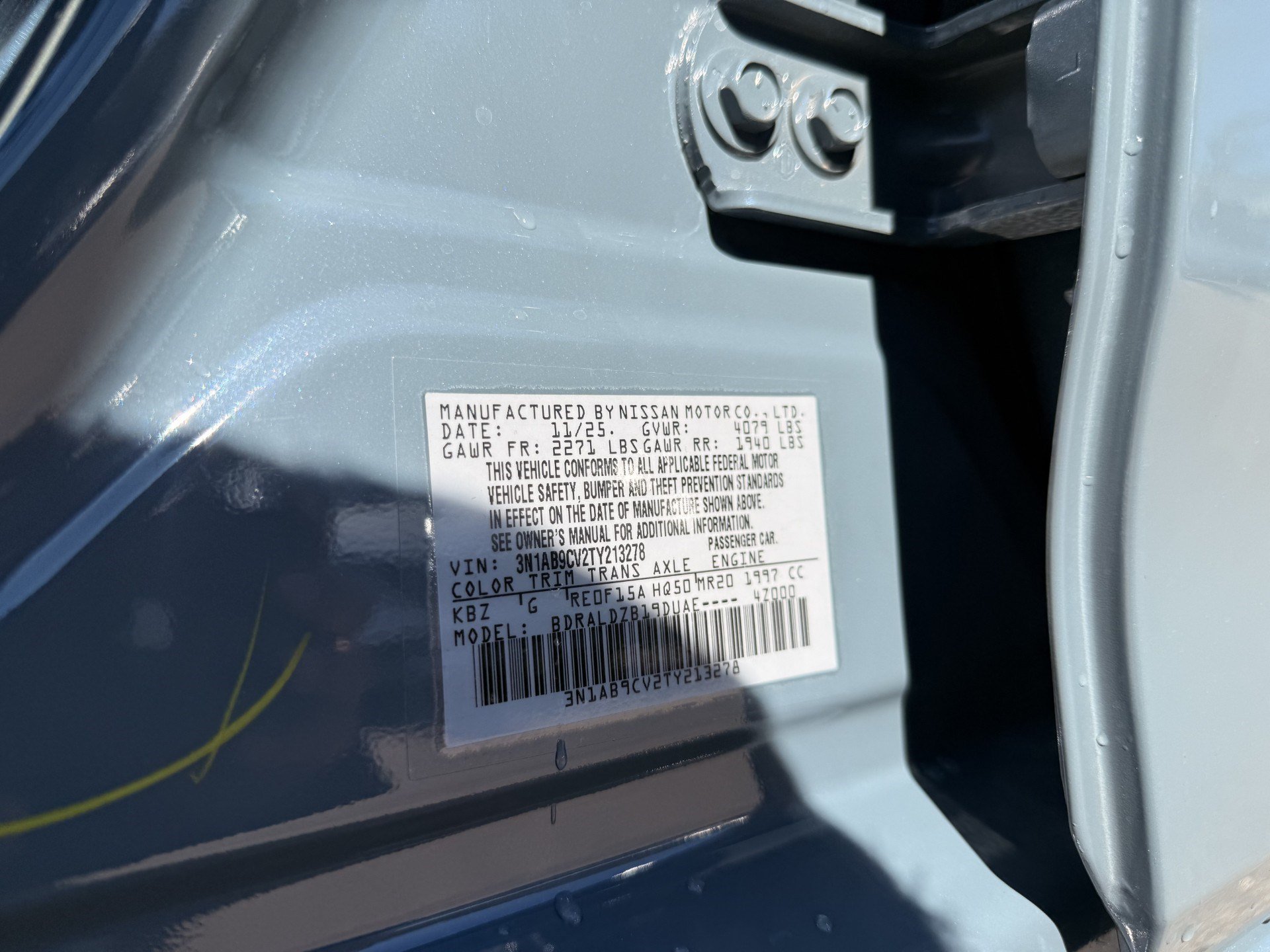 New 2026 Nissan Sentra SV w/ SV Convenience Package FWD image 18