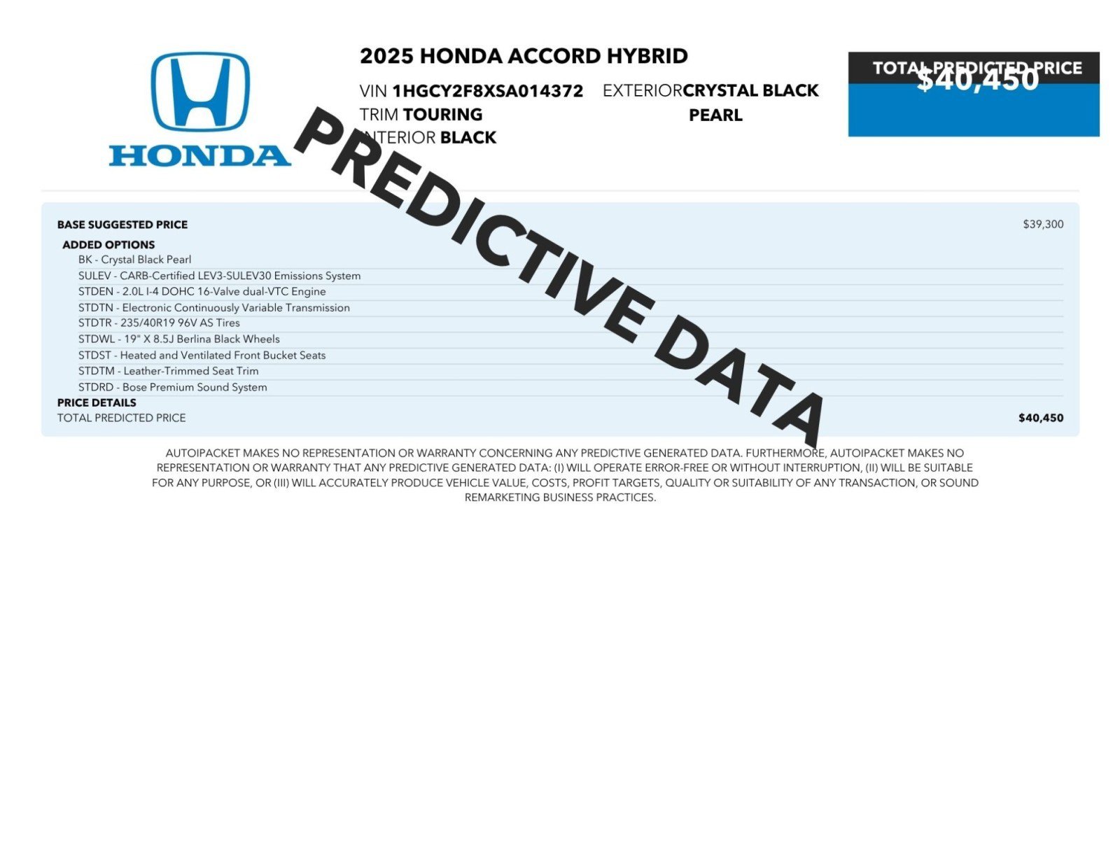 Used 2025 Honda Accord Touring image 2