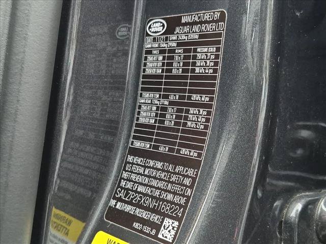 Certified 2022 Land Rover Range Rover Evoque SE AWD/4WD image 16