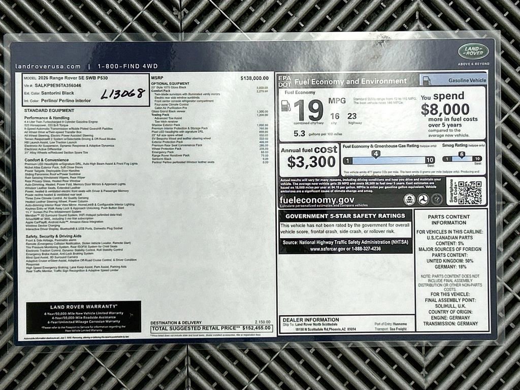 New 2026 Land Rover Range Rover SE image 35