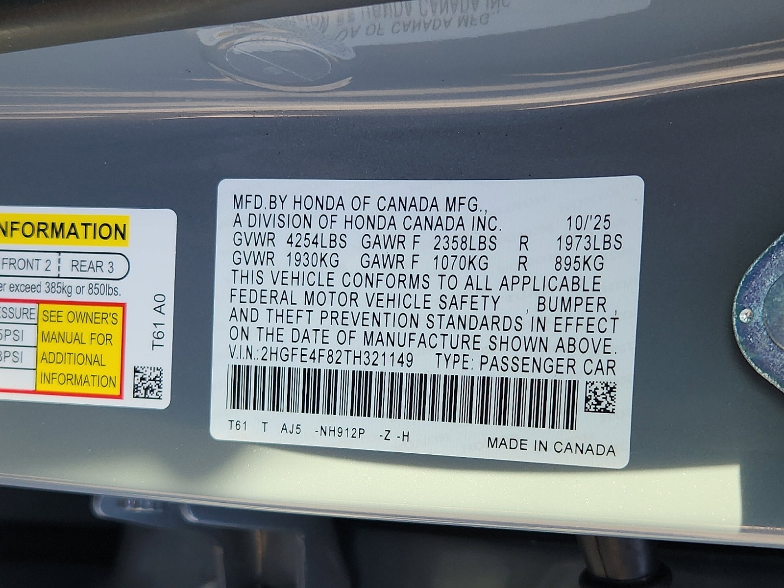 New 2026 Honda Civic Sport Touring image 18