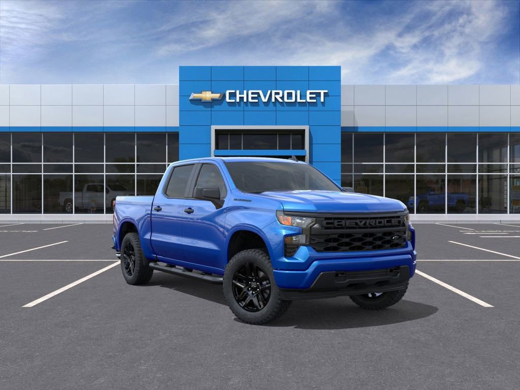 New 2026 Chevrolet Silverado 1500 Custom w/ Turbomax Blackout Package AWD/4WD image 1