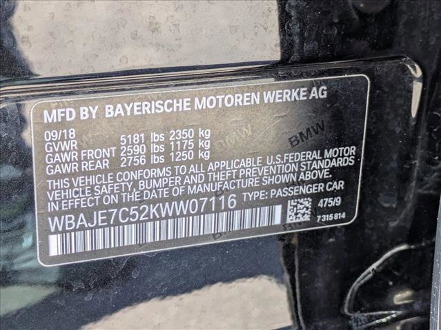 Used 2019 BMW 540i xDrive w/ Executive Package AWD/4WD image 26