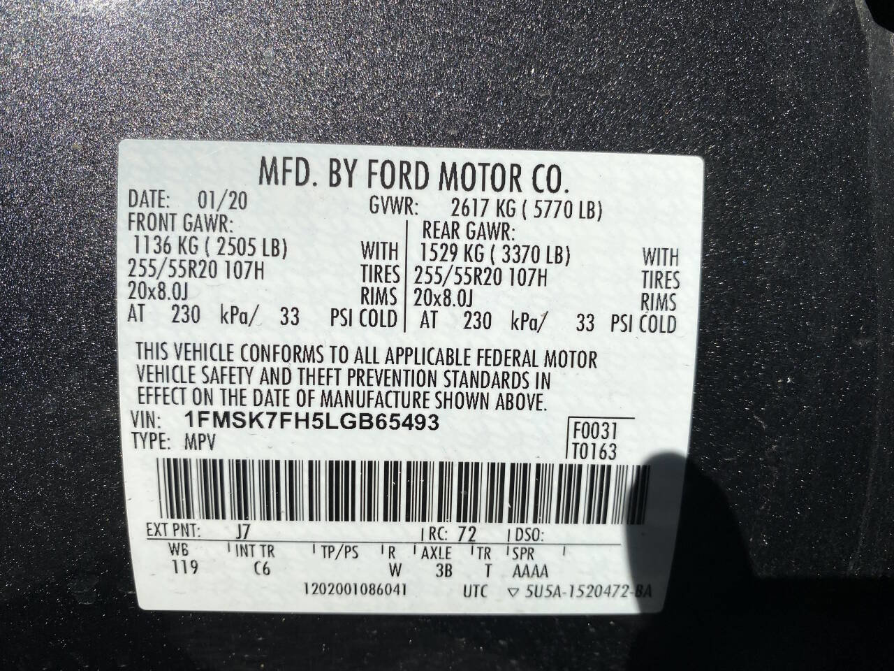 Used 2020 Ford Explorer Limited RWD image 35
