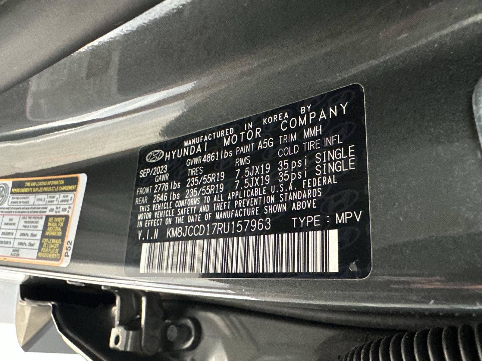Certified 2024 Hyundai Tucson SEL AWD/4WD image 16