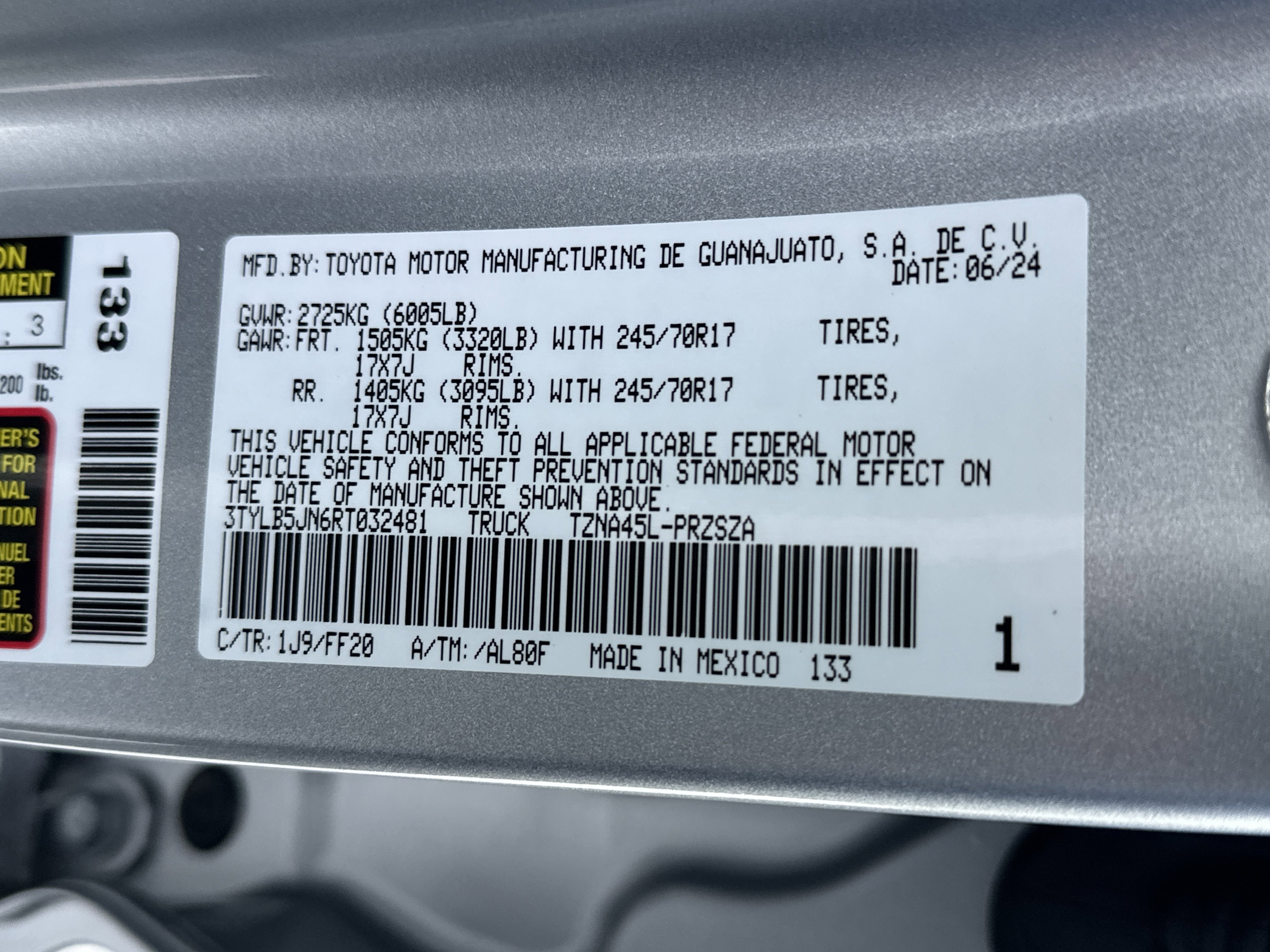 Certified 2024 Toyota Tacoma SR5 image 34