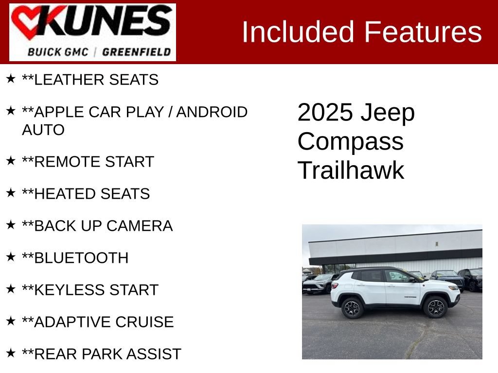 Used 2025 Jeep Compass Trailhawk AWD/4WD image 2