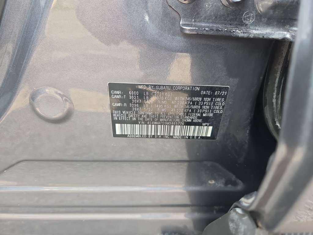 Used 2021 Subaru Ascent Limited w/ Technology Package AWD/4WD image 44