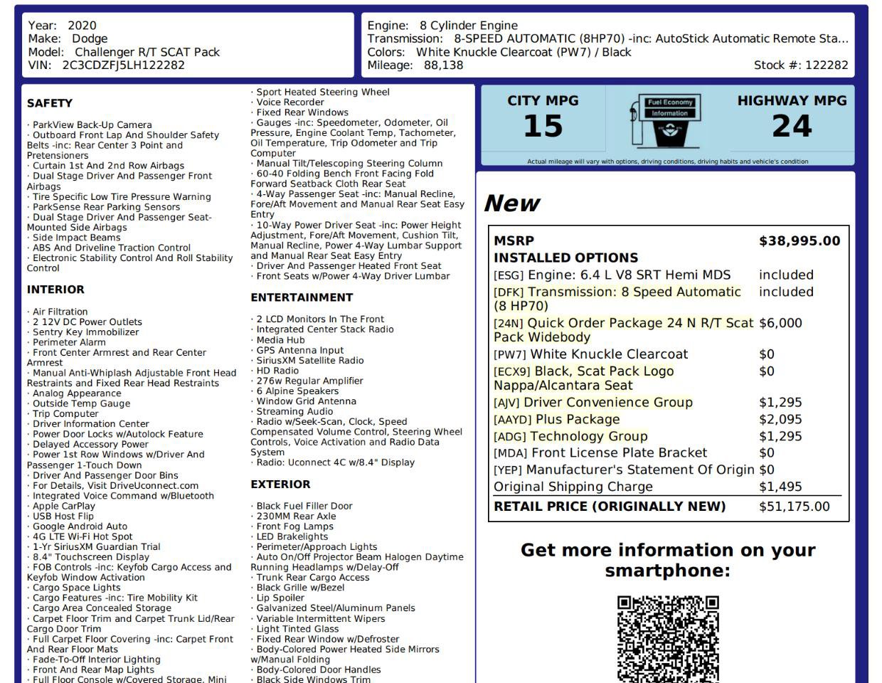 Used 2020 Dodge Challenger R/T Scat Pack image 6