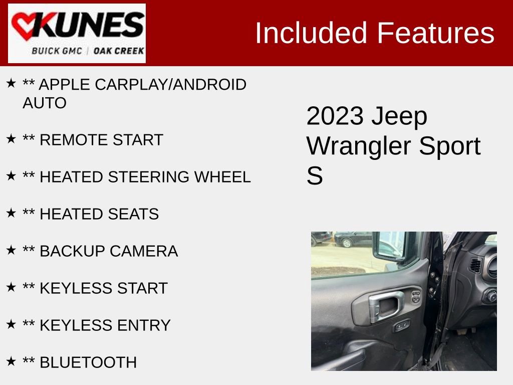 Used 2023 Jeep Wrangler Sport S image 2