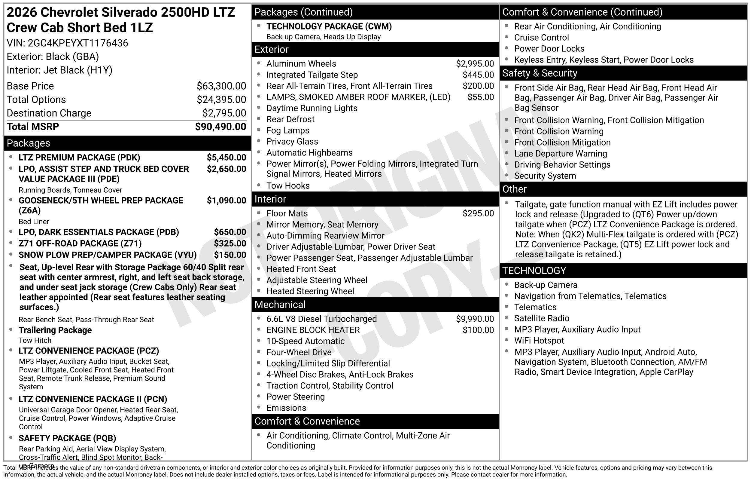 New 2026 Chevrolet Silverado 2500 LTZ w/ LTZ Premium Package AWD/4WD image 3