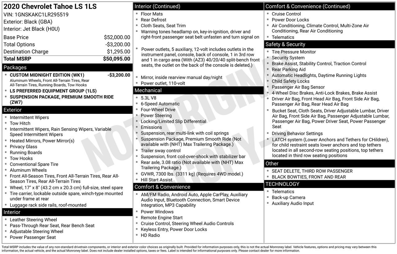 Used 2020 Chevrolet Tahoe LS image 37