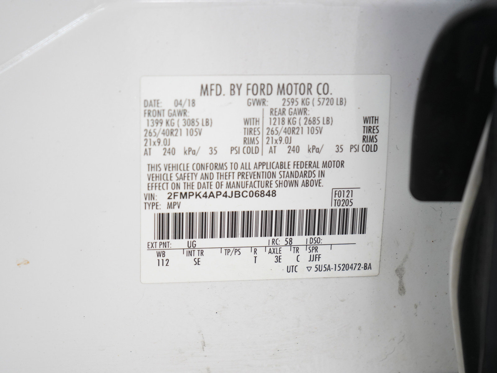 Used 2018 Ford Edge Sport w/ Equipment Group 401A image 29