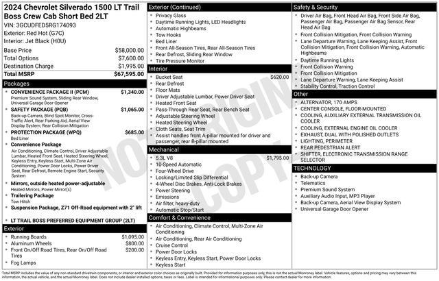 Used 2024 Chevrolet Silverado 1500 LT Trail Boss w/ Convenience Package II image 23