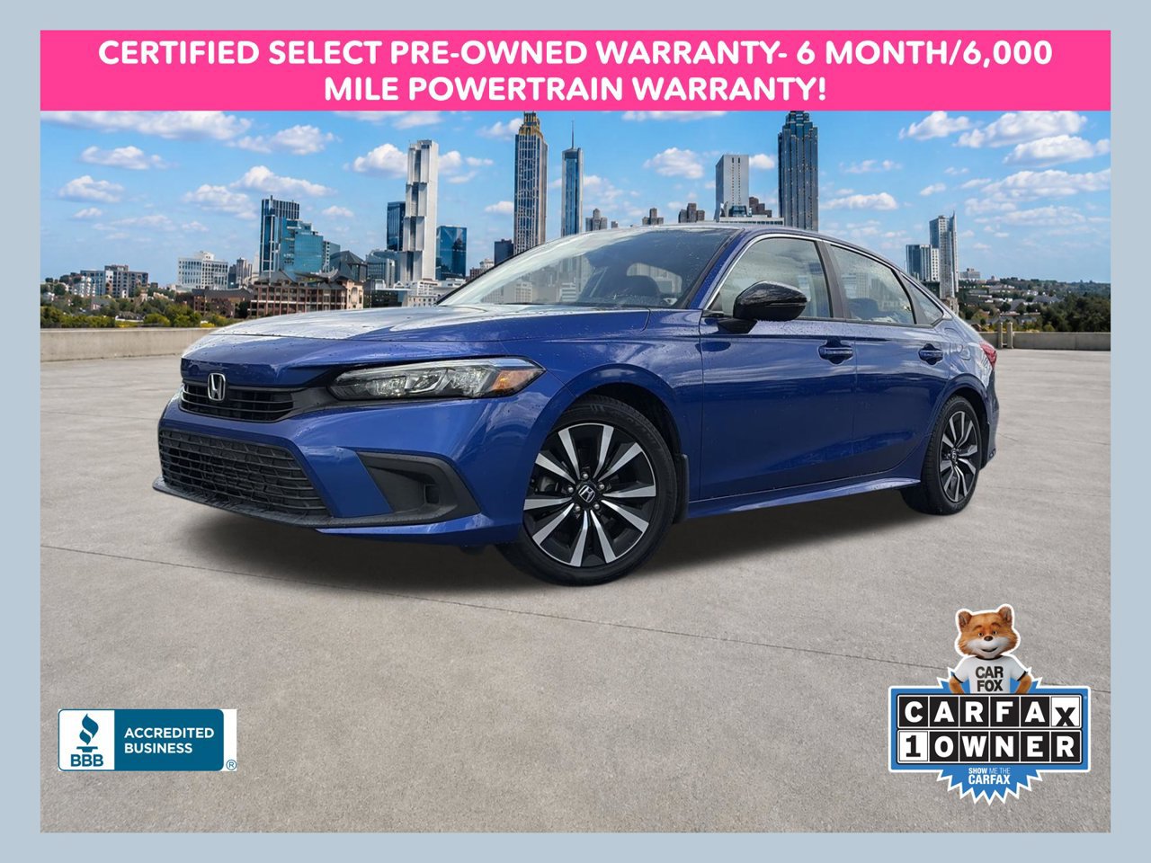 Used 2022 Honda Civic EX image 1