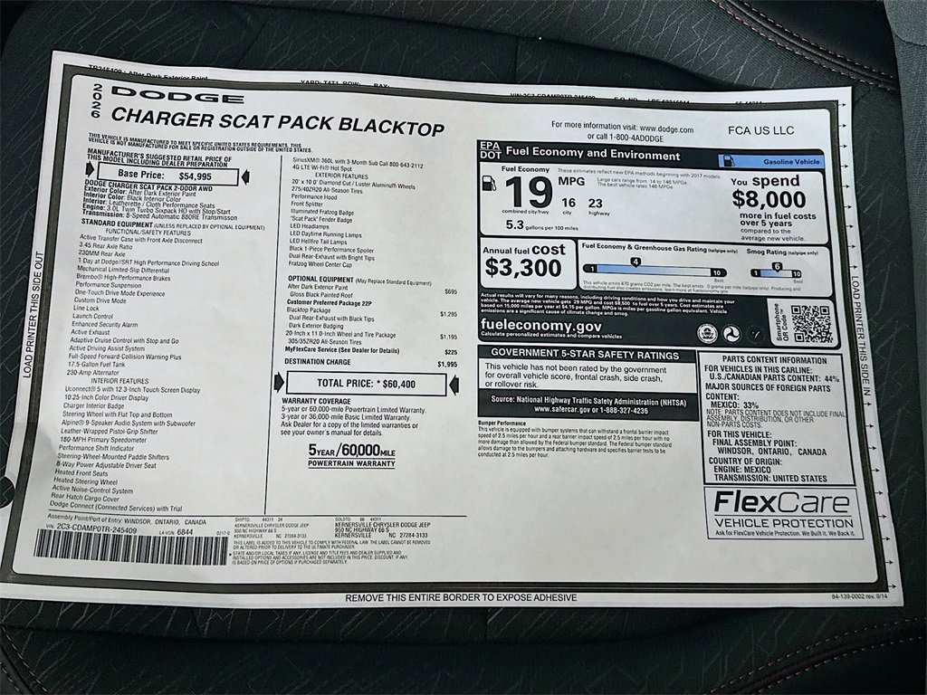 New 2026 Dodge Charger Scat Pack image 21