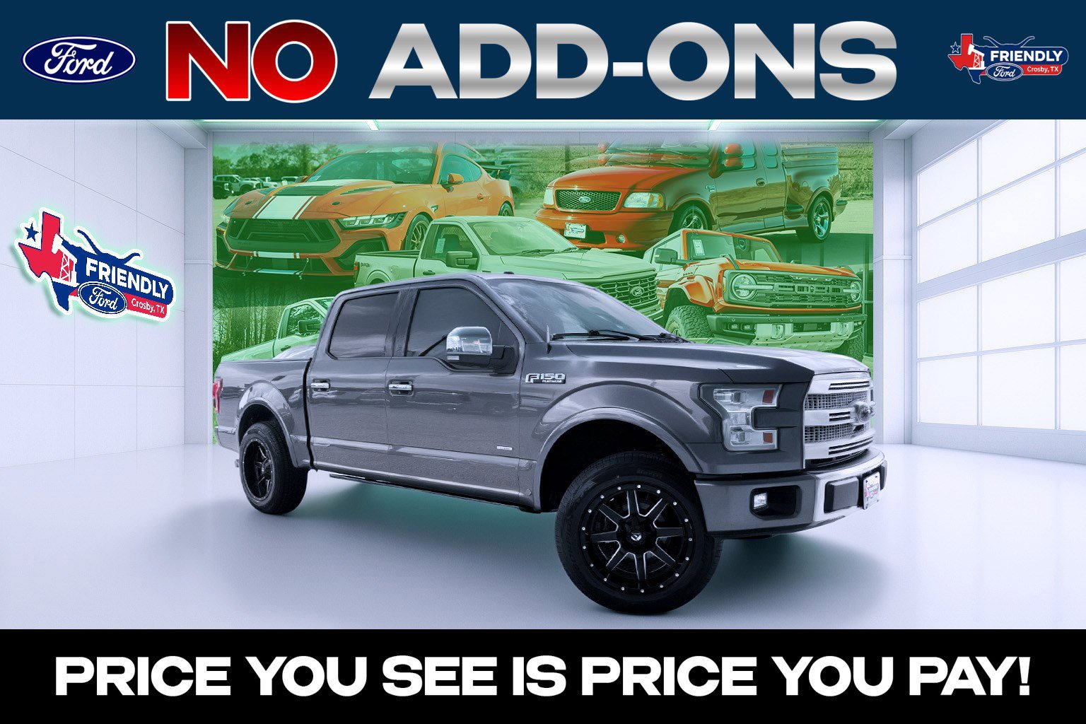 Used 2016 Ford F150 Platinum w/ Equipment Group 701A Luxury RWD image 1