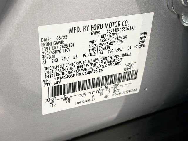 Used 2022 Ford Explorer Limited w/ Equipment Group 301A image 34