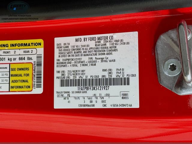 Certified 2019 Ford Mustang GT Premium w/ GT Performance Package image 32