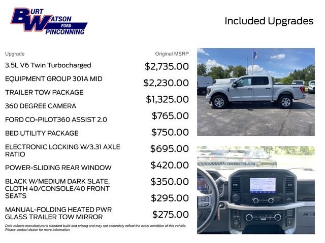 Used 2023 Ford F150 XLT w/ Equipment Group 301A Mid AWD/4WD image 3