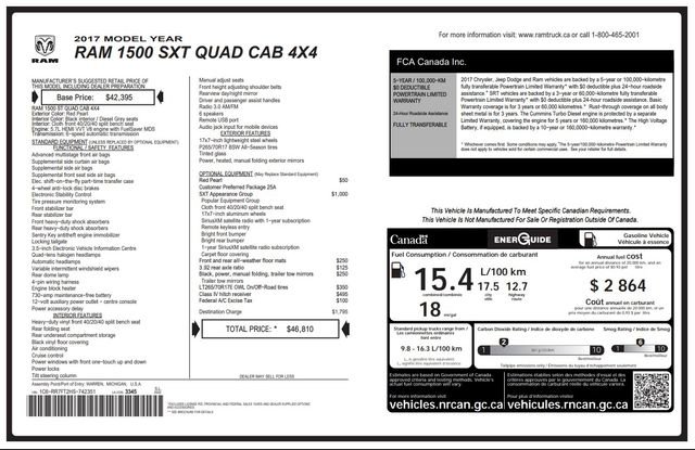 Used 2017 RAM 1500 ST w/ SXT Appearance Group image 10