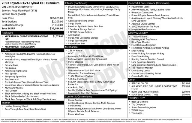 Used 2023 Toyota RAV4 XLE Premium AWD/4WD image 7