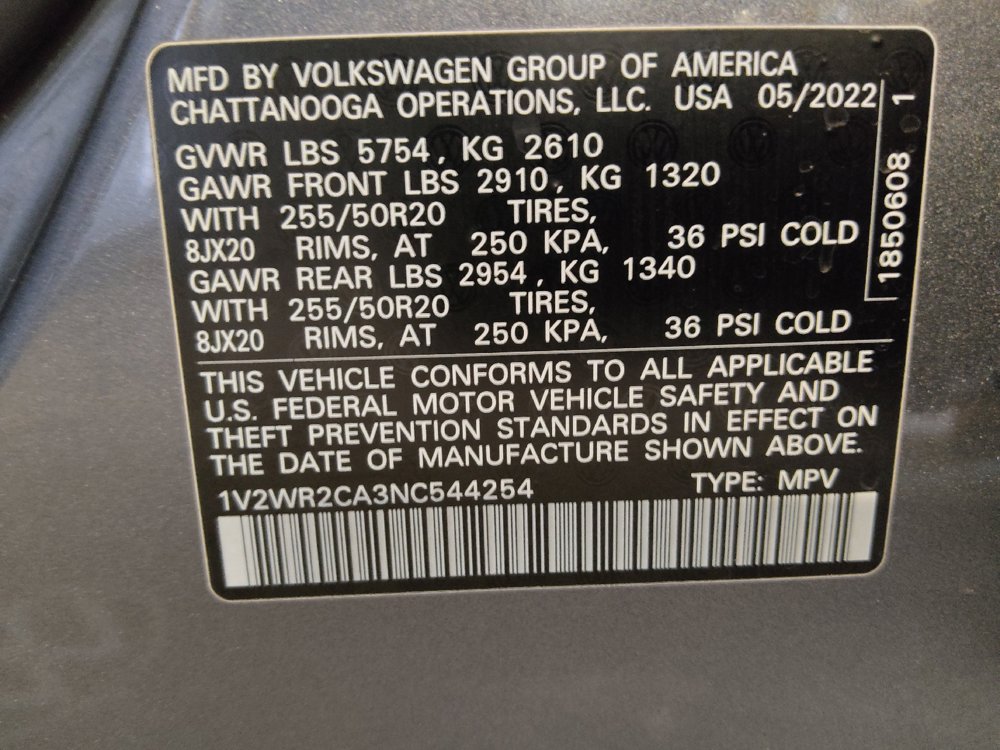 Used 2022 Volkswagen Atlas SE FWD image 33