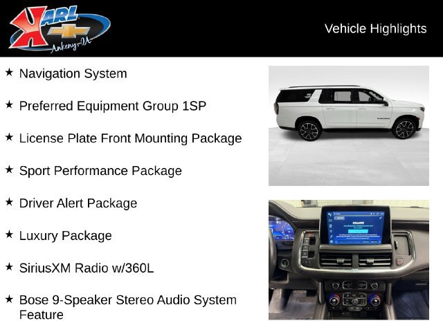 Certified 2022 Chevrolet Suburban RST w/ Sport Performance Package AWD/4WD image 2
