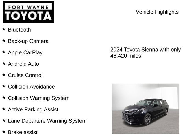Used 2024 Toyota Sienna LE AWD/4WD image 7