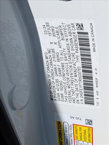 Used 2024 Honda Civic EX image 24