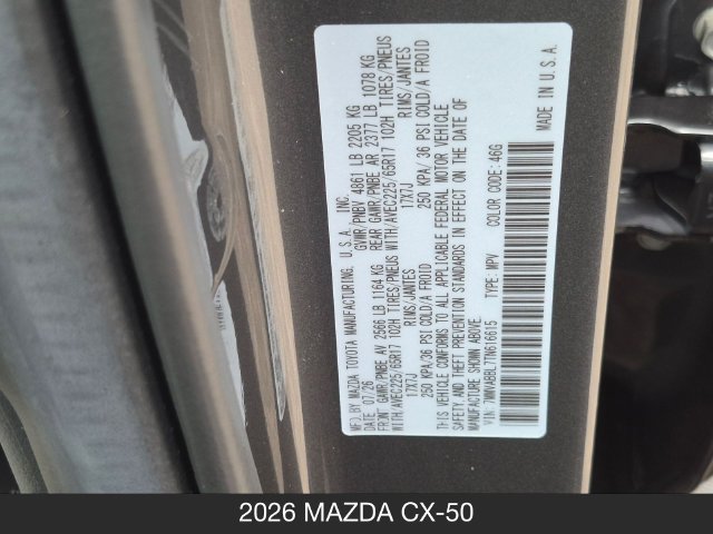 New 2026 MAZDA CX-50 AWD 2.5 S w/ Weather Package image 32