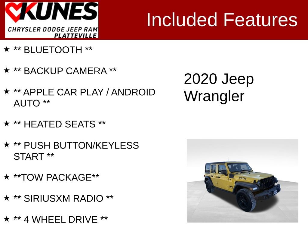 Used 2020 Jeep Wrangler Unlimited Sport image 2