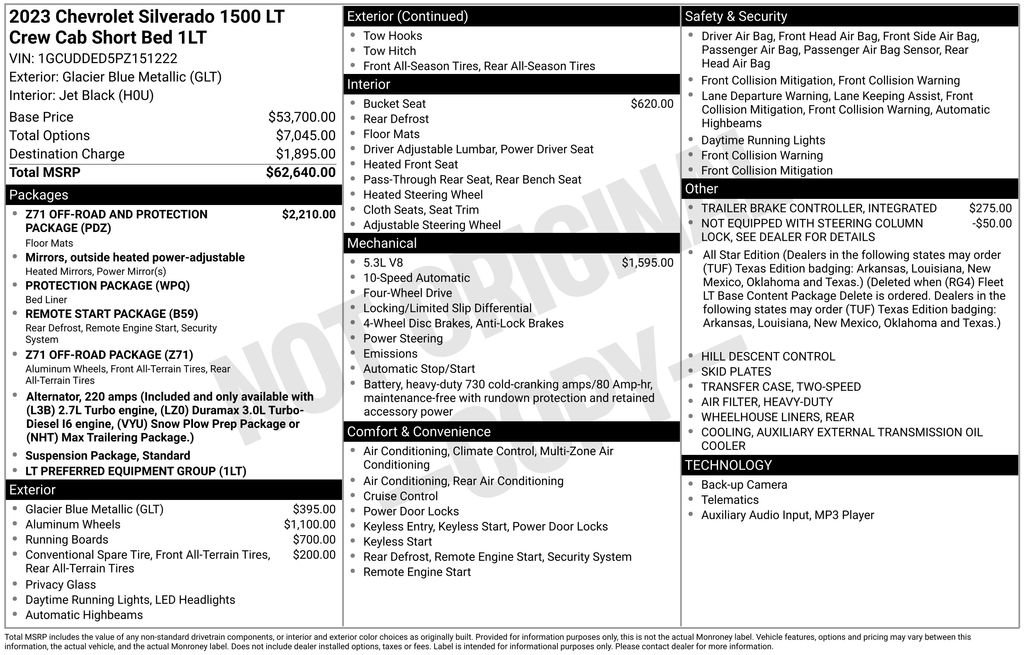 Used 2023 Chevrolet Silverado 1500 LT AWD/4WD image 33