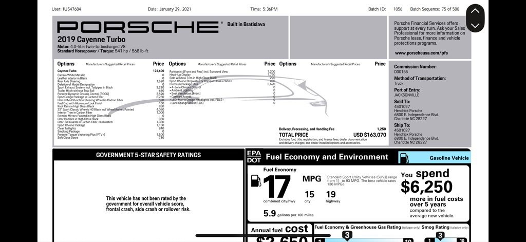 Used 2019 Porsche Cayenne Turbo image 33