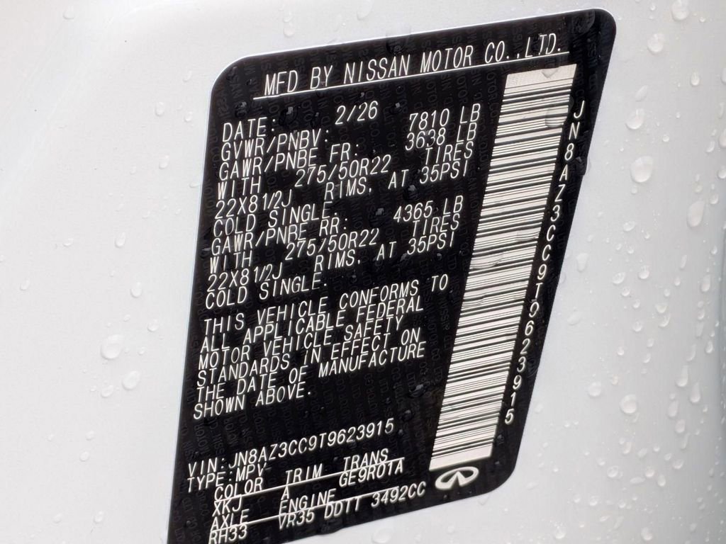 New 2026 INFINITI QX80 Autograph w/ Premium Cargo Package AWD/4WD image 35