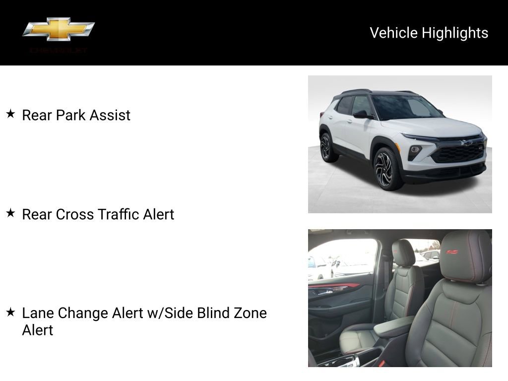 Certified 2024 Chevrolet TrailBlazer RS w/ Driver Confidence Package image 18