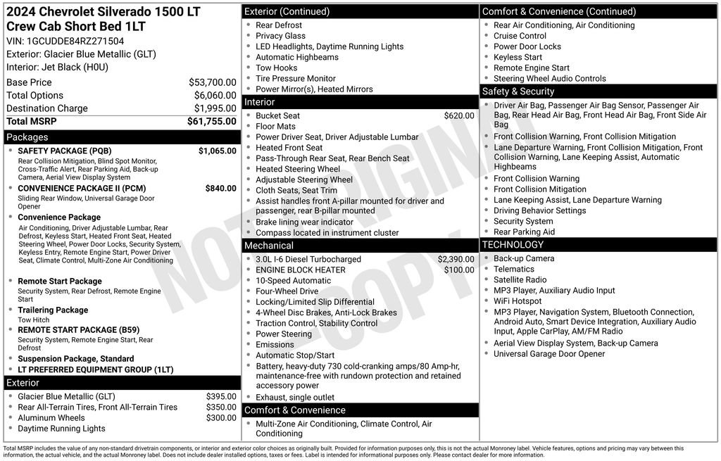Used 2024 Chevrolet Silverado 1500 LT w/ Safety Package AWD/4WD image 6