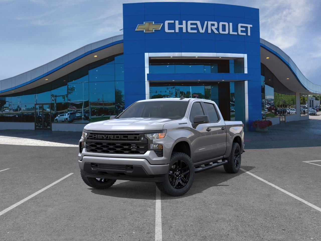 New 2026 Chevrolet Silverado 1500 Custom w/ Turbomax Blackout Package AWD/4WD image 32