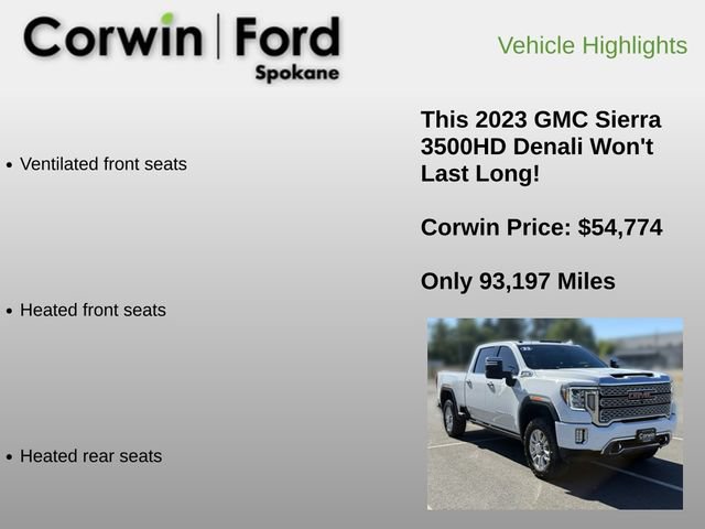 Used 2023 GMC Sierra 3500 Denali w/ Denali Ultimate Package AWD/4WD image 18