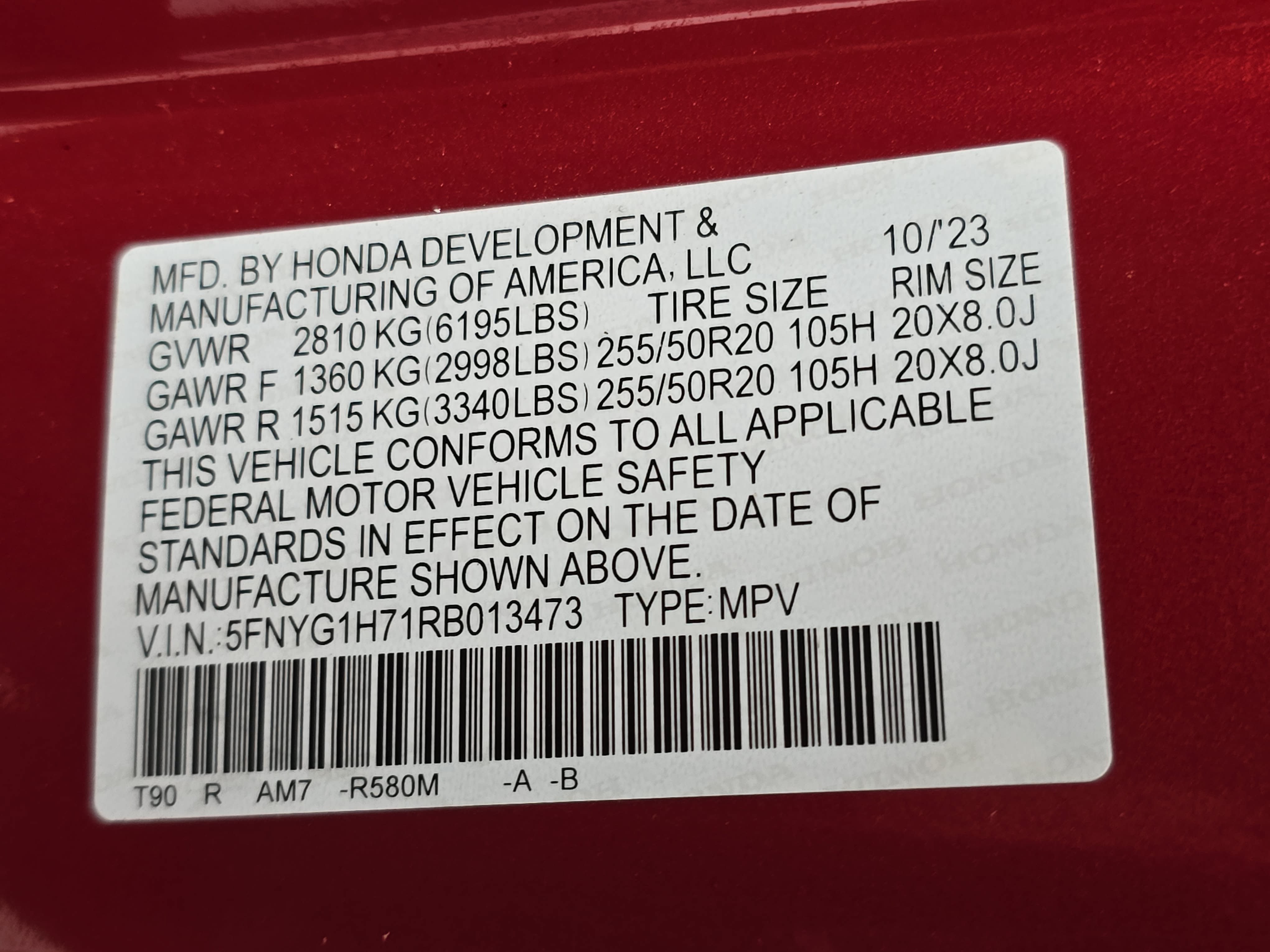 Certified 2024 Honda Pilot Touring image 37