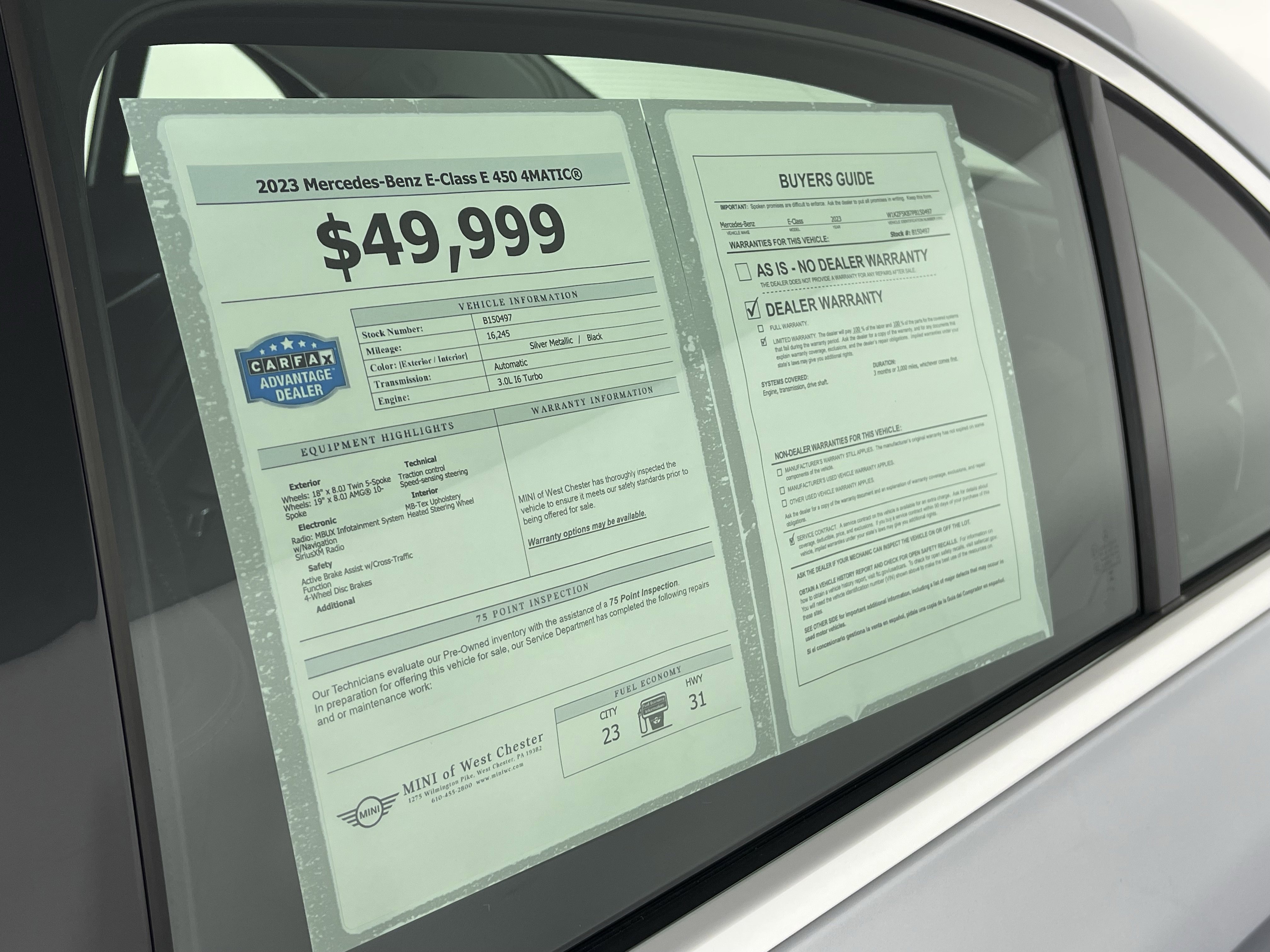 Used 2023 Mercedes-Benz E 450 4MATIC Sedan image 19