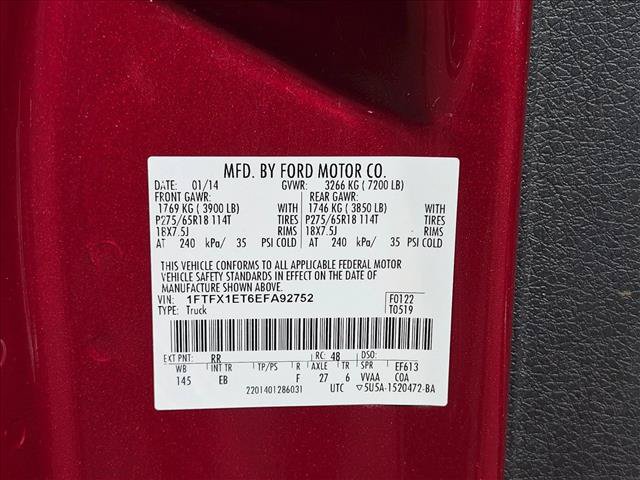 Used 2014 Ford F150 Lariat w/ Lariat Chrome Package AWD/4WD image 17